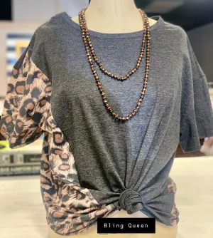 Make a Statement leopard Top