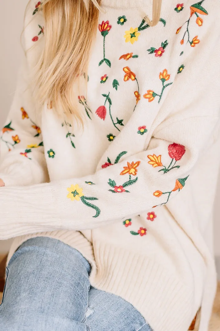 Make An Arrangement Turtle Neck Sweater