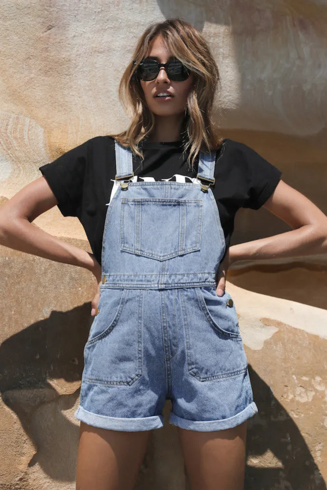 Memory Lane Overalls Dark Denim