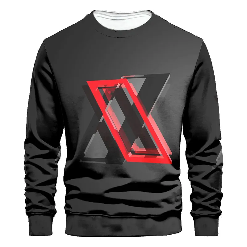 Men's Casual Crew Neck 3D Print Sweater - 10 Designs