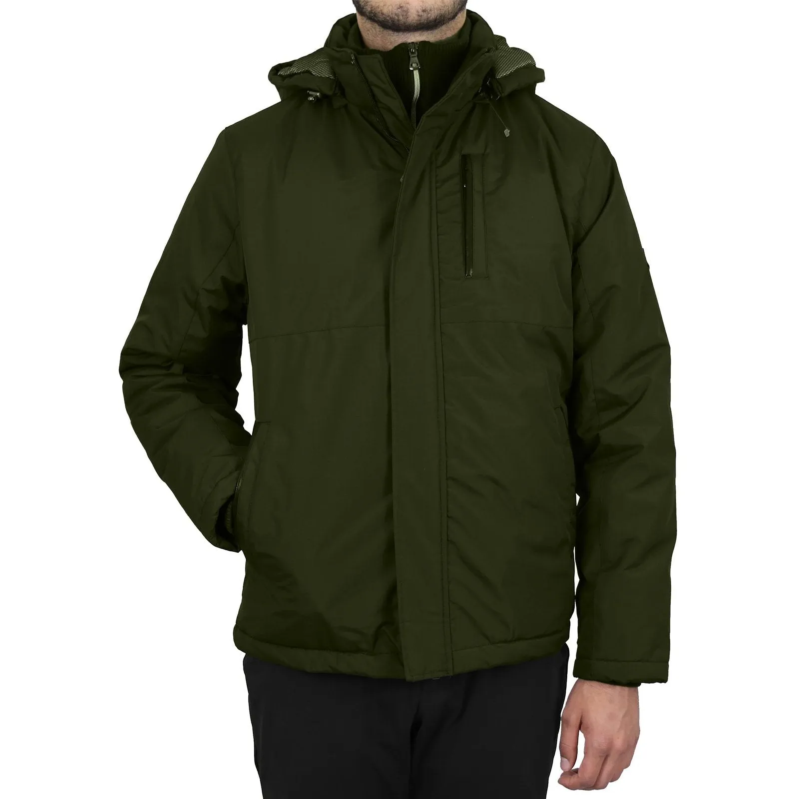 Men's Heavyweight Jacket With Detachable Hood