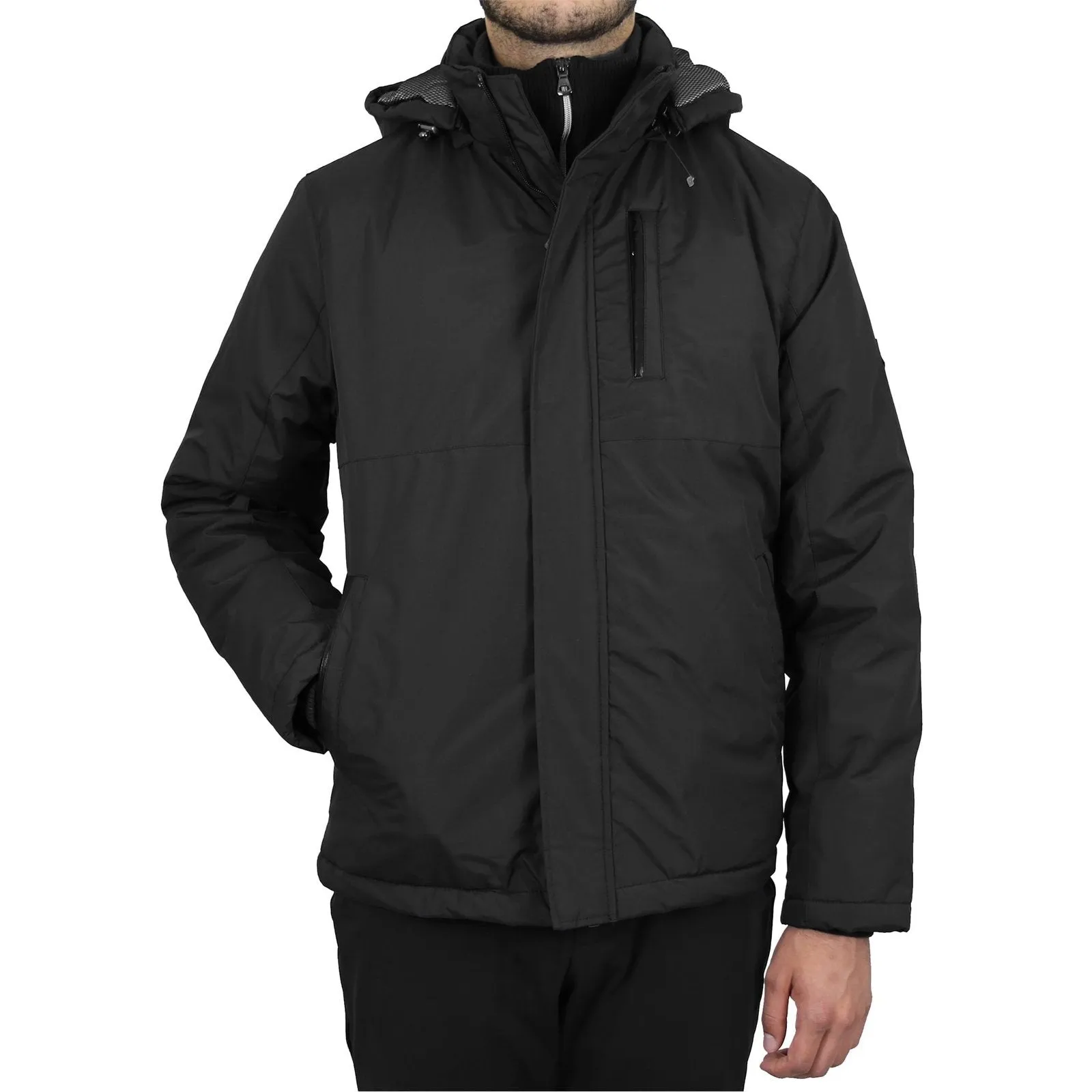 Men's Heavyweight Jacket With Detachable Hood