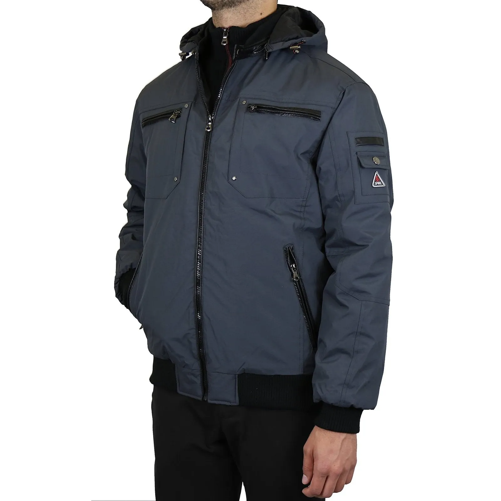 Men's Heavyweight Jacket With Detachable Hood