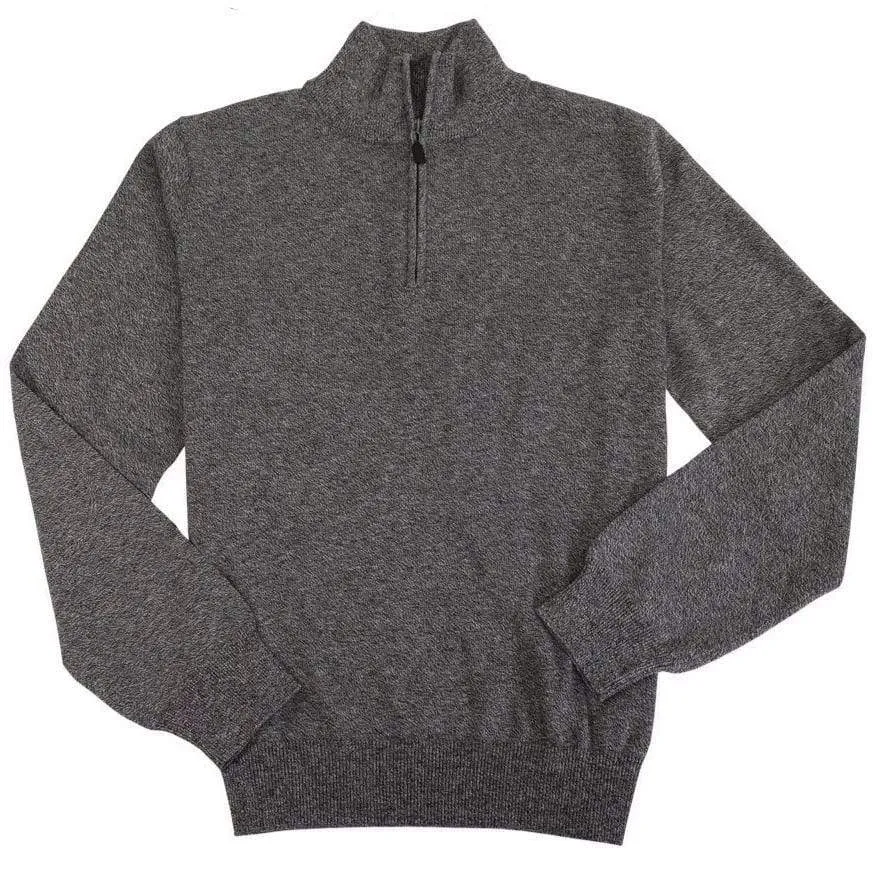 Mens Light Weight Quarter Zip Sweaters in Cotton Silk Nylon Available in 11-Color