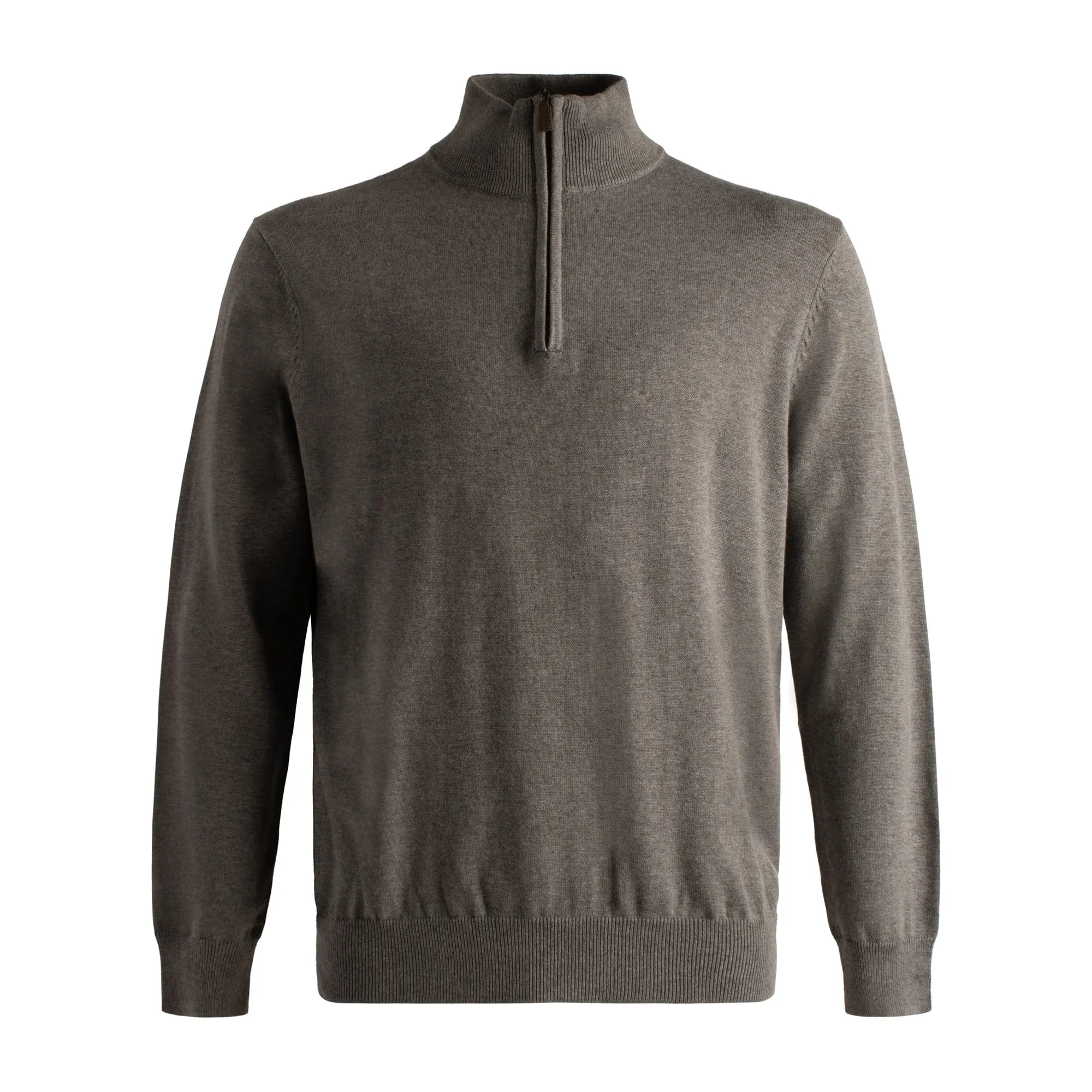 Mens Light Weight Quarter Zip Sweaters in Cotton Silk Nylon Available in 11-Color