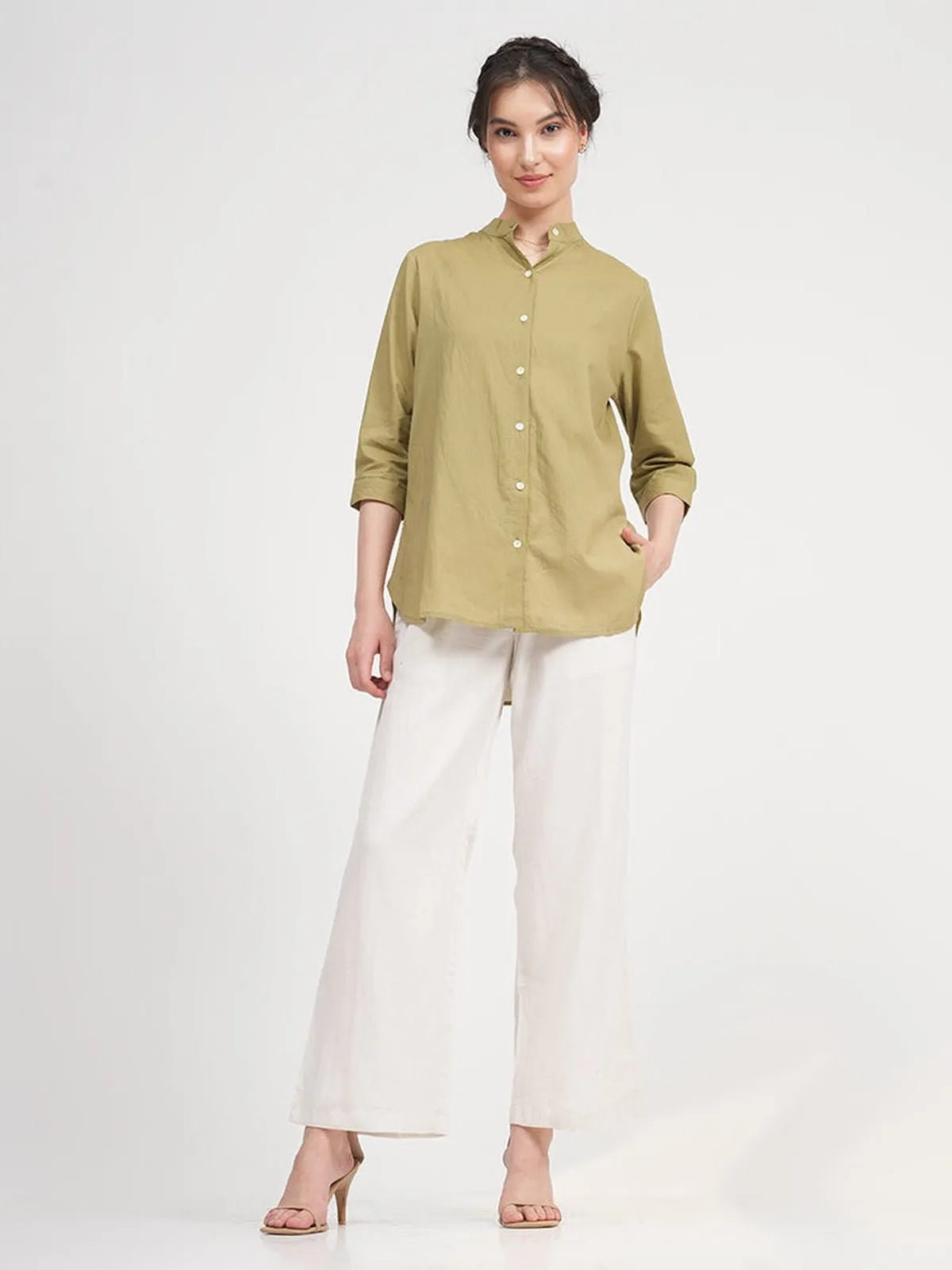 Organic Cotton Dianne Shirt with Trousers Co-ords Set