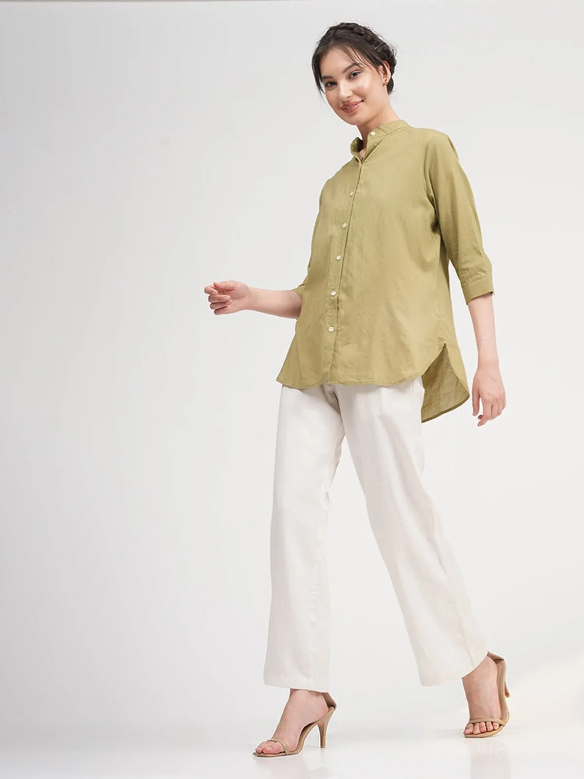 Organic Cotton Dianne Shirt with Trousers Co-ords Set