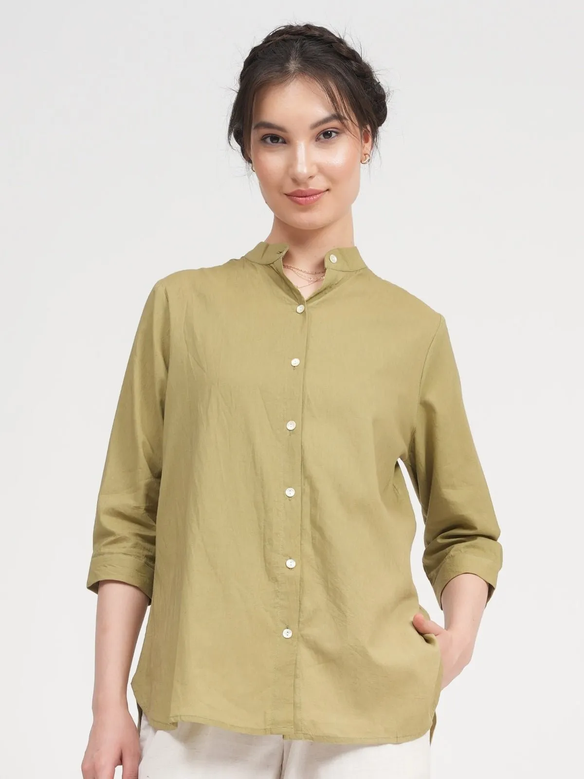 Organic Cotton Dianne Shirt with Trousers Co-ords Set