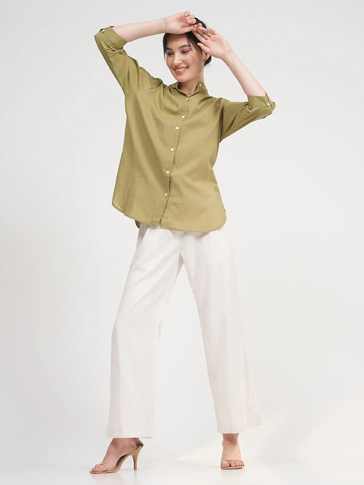 Organic Cotton Dianne Shirt with Trousers Co-ords Set