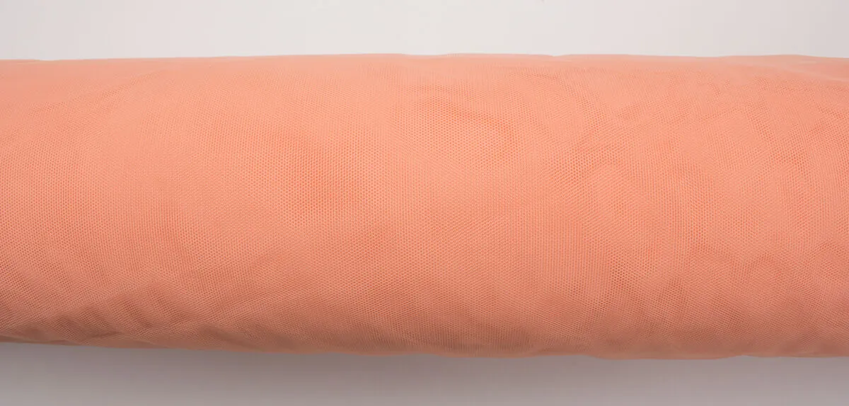 Peach Polyamide Tulle