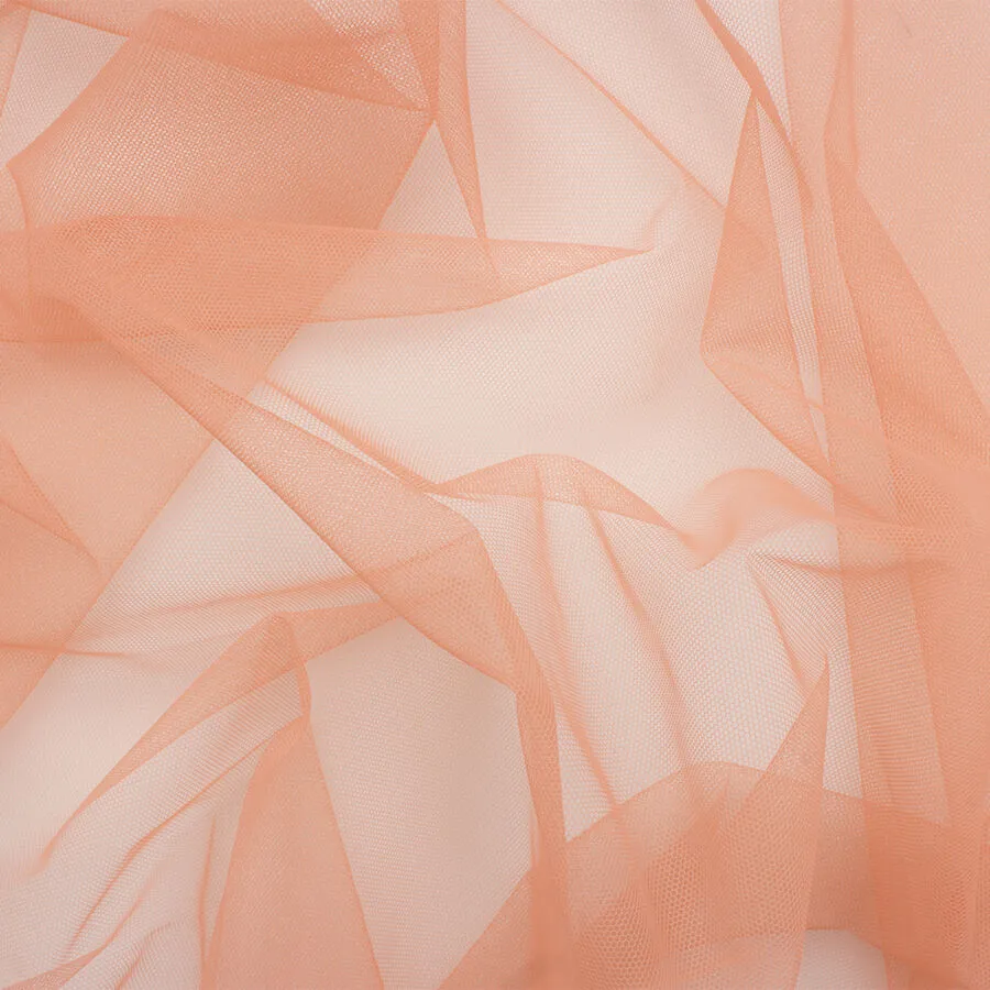 Peach Polyamide Tulle