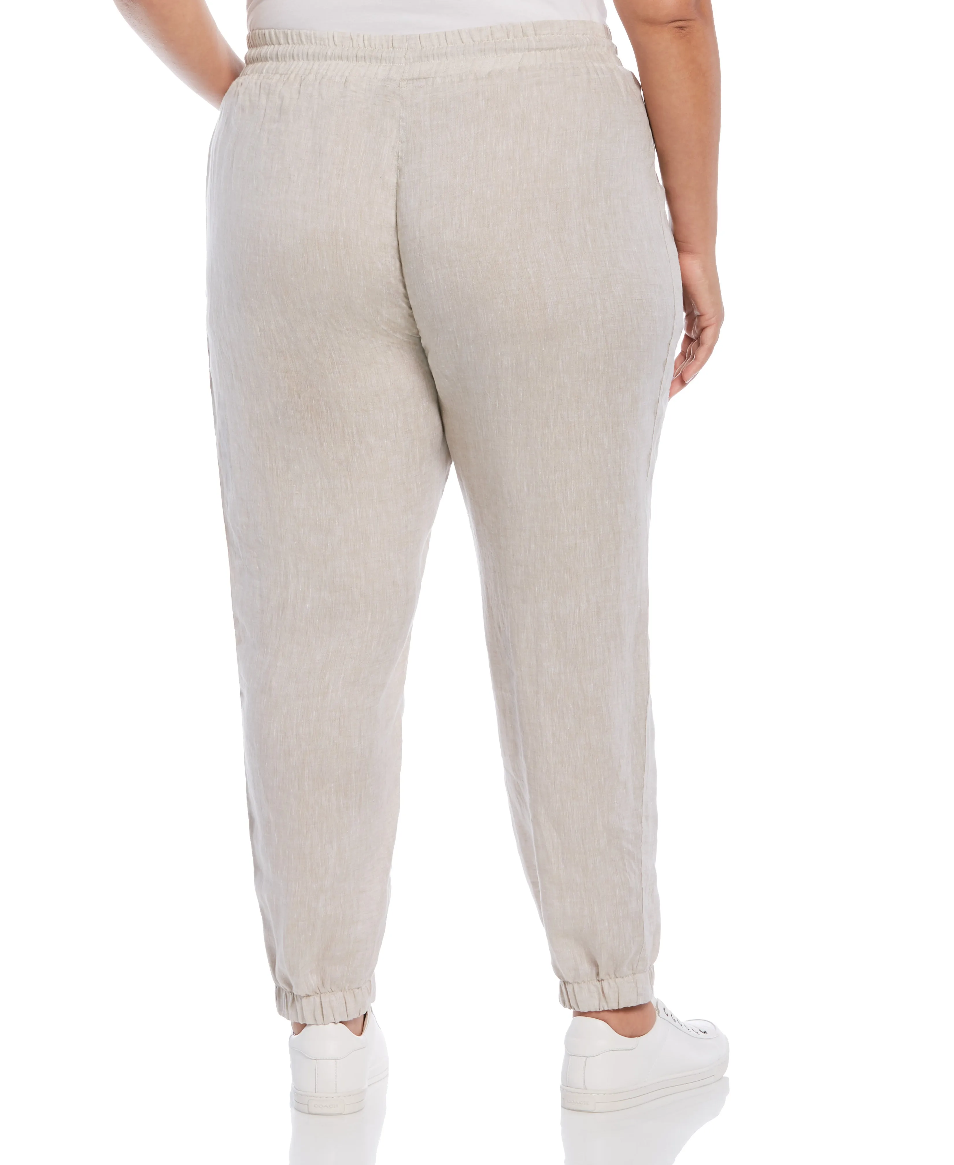 Plus Size Modern Fit Linen Jogger