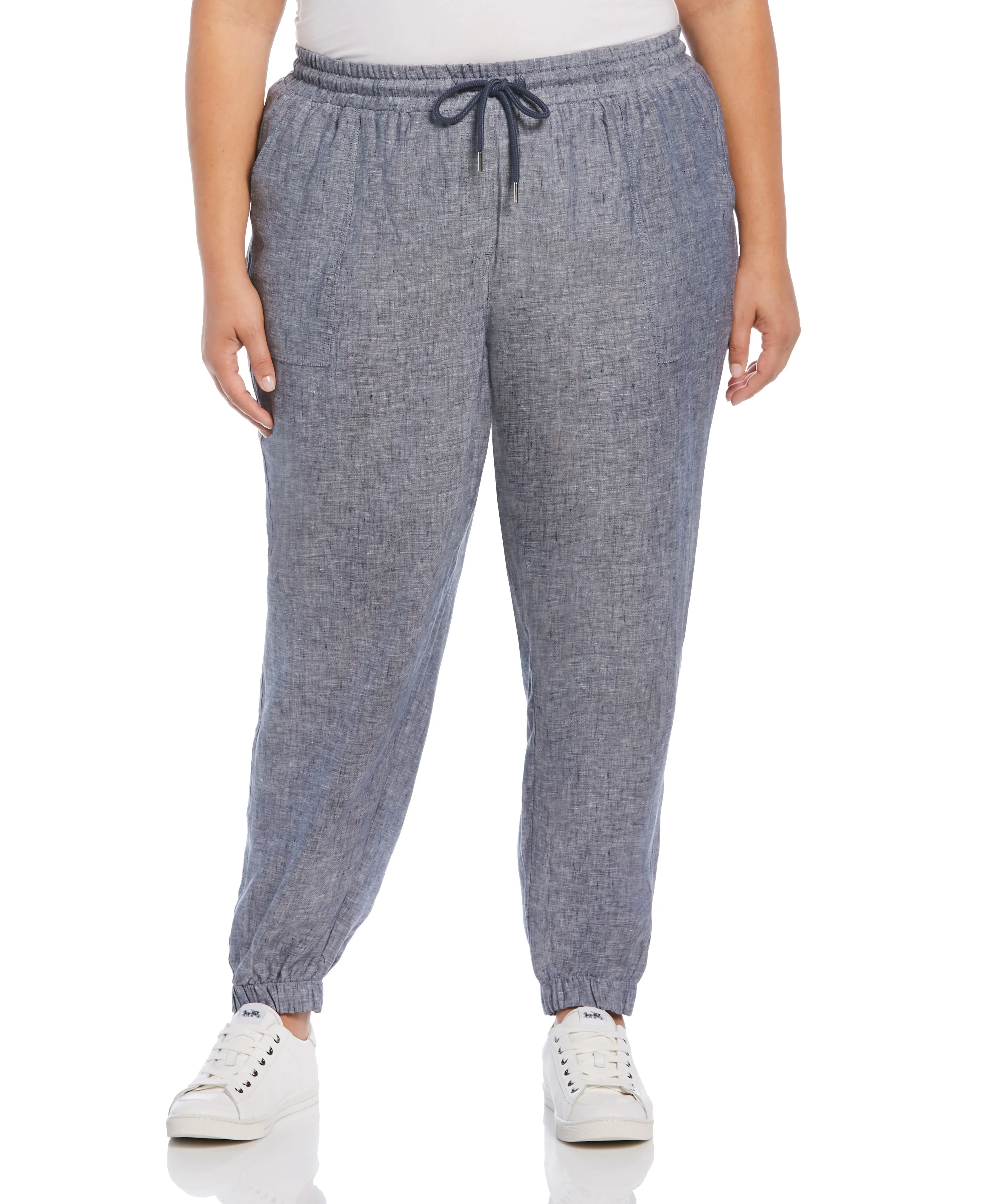 Plus Size Modern Fit Linen Jogger