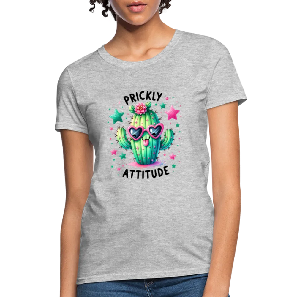 Prickly Attitude Women's Contoured T-Shirt (Cactus)