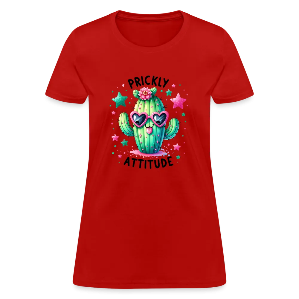 Prickly Attitude Women's Contoured T-Shirt (Cactus)