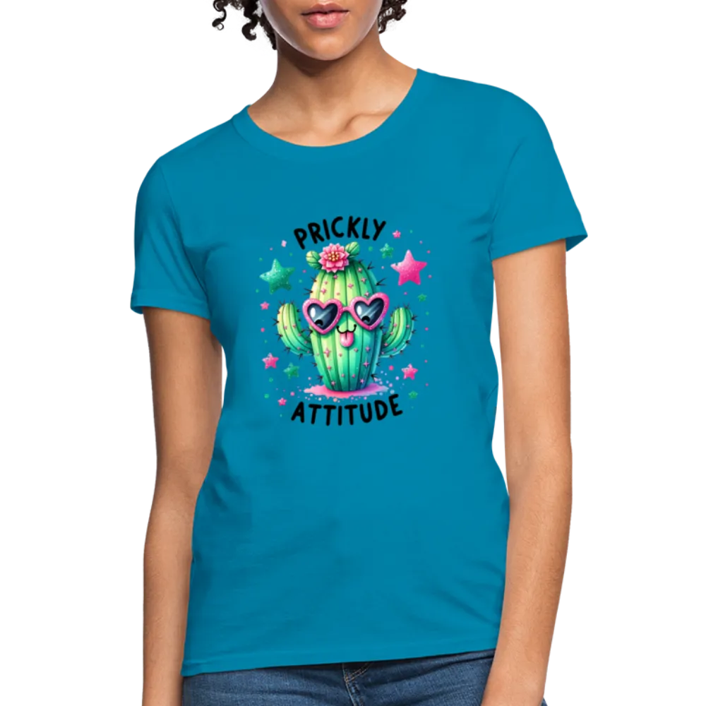 Prickly Attitude Women's Contoured T-Shirt (Cactus)