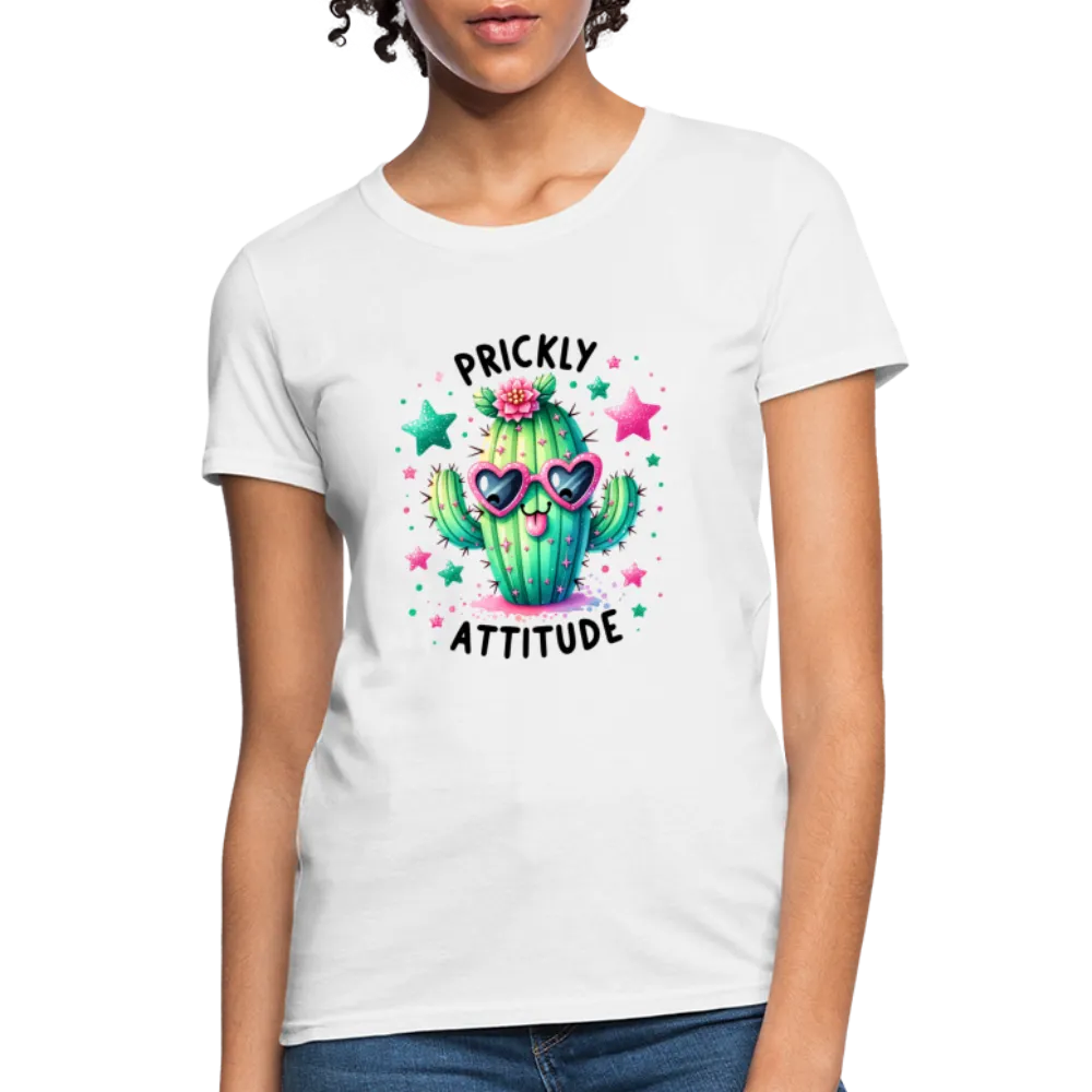 Prickly Attitude Women's Contoured T-Shirt (Cactus)