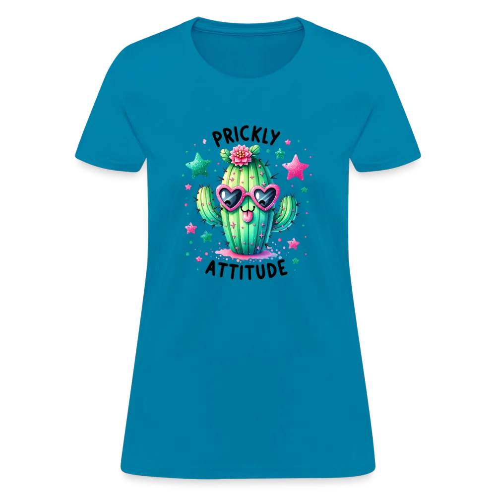 Prickly Attitude Women's Contoured T-Shirt (Cactus)