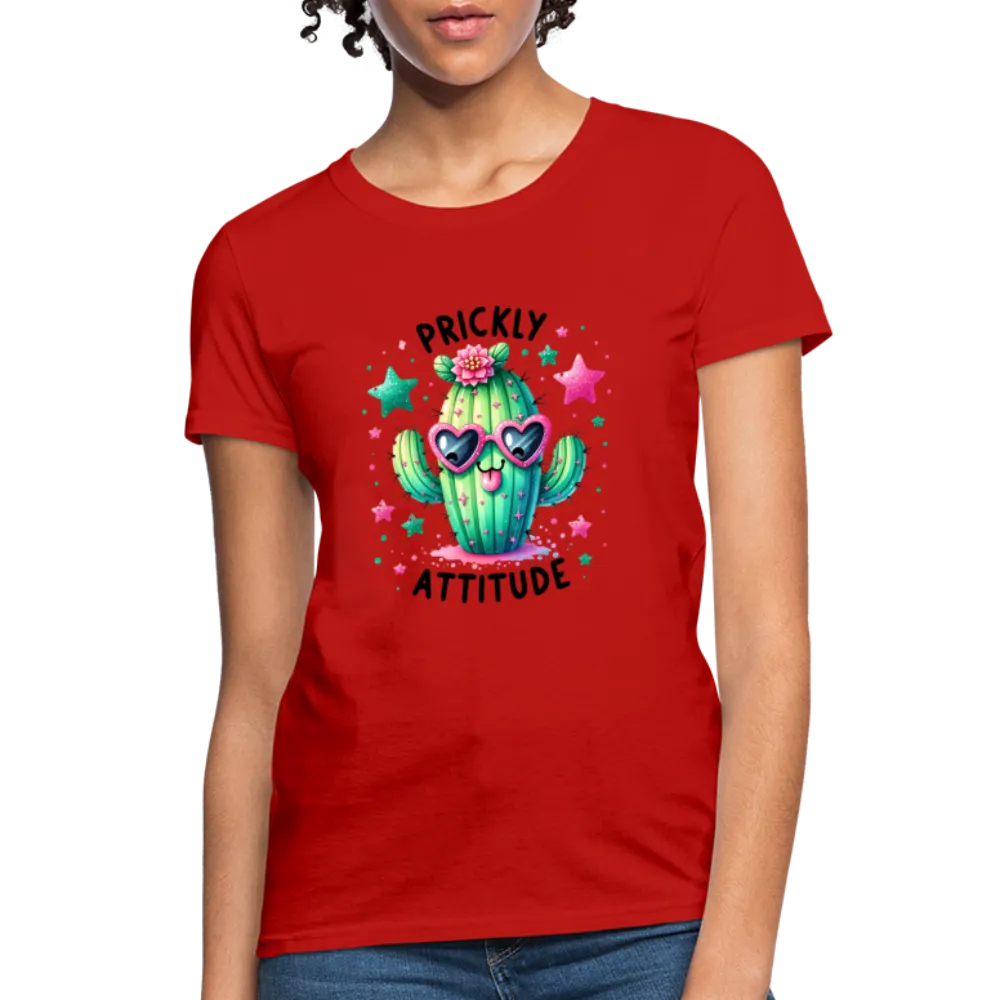 Prickly Attitude Women's Contoured T-Shirt (Cactus)