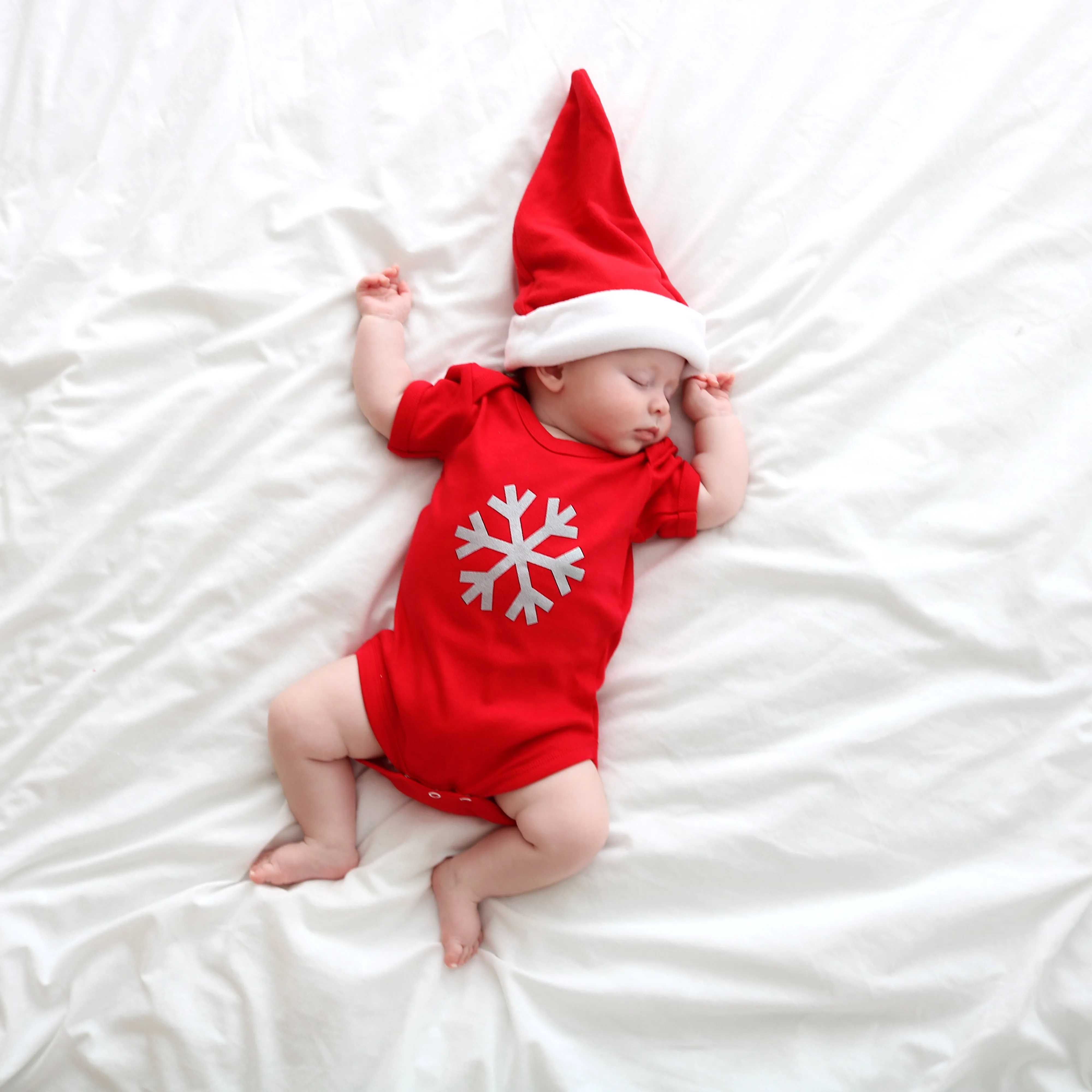 Red and Silver Snowflake Vest