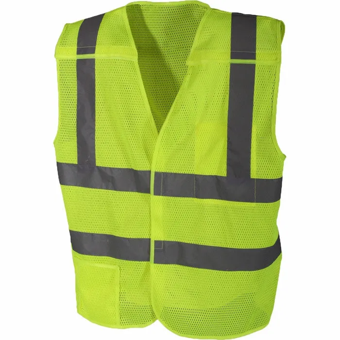 Safety Green - Reflective 5 Point Breakaway Vest