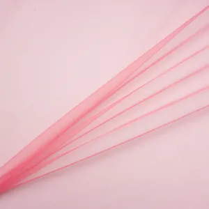 Salmon Pink Polyamide Tulle