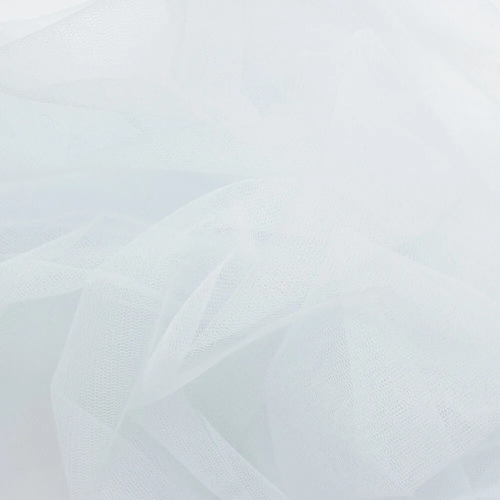 Soft Blue Polyamide Tulle