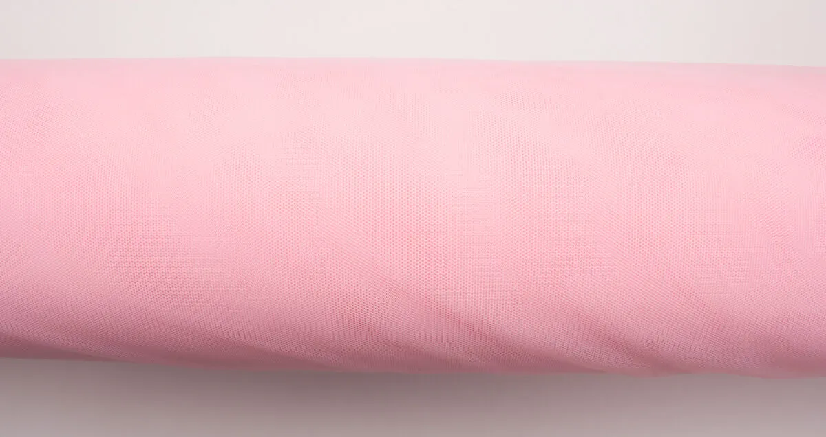 Soft Rose Pink Polyamide Tulle