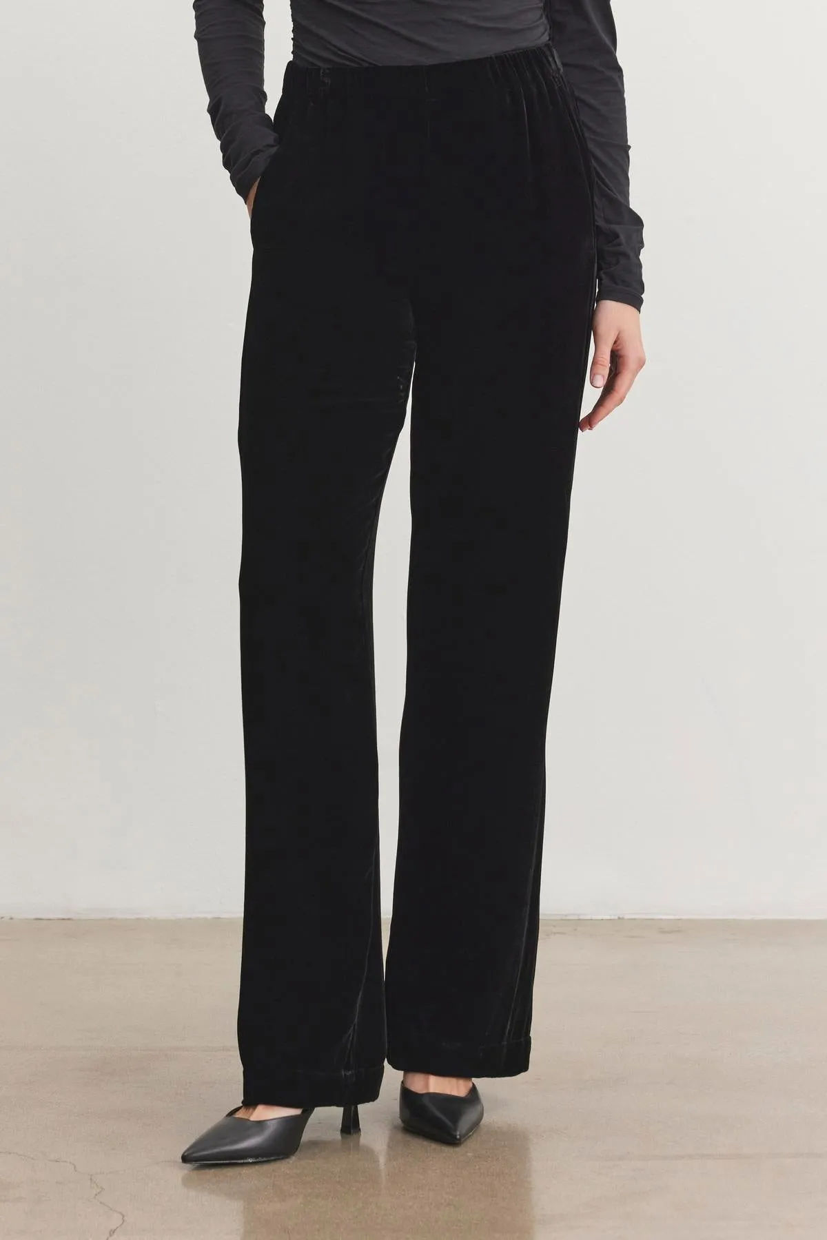 SORINE SILK VELVET PANT