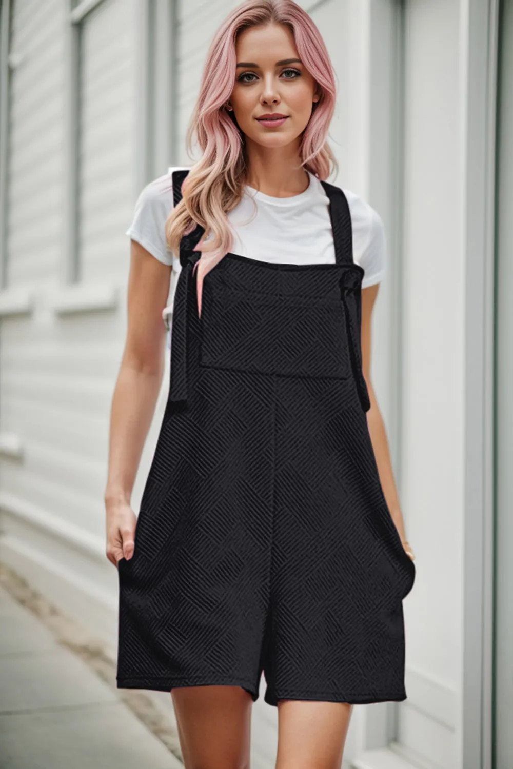 Textured Overall with Pockets