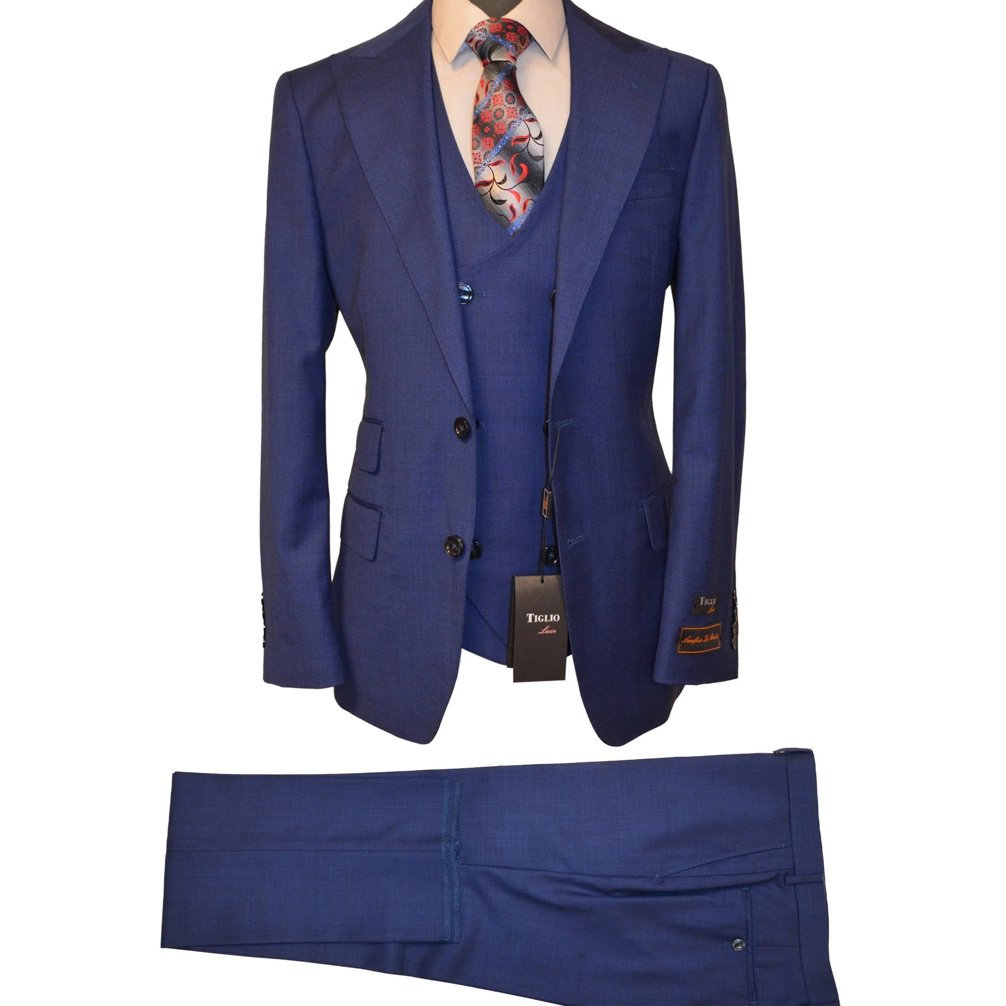 TIGLIO LUXE / PROSECCO VESTED MODERN FIT SUIT