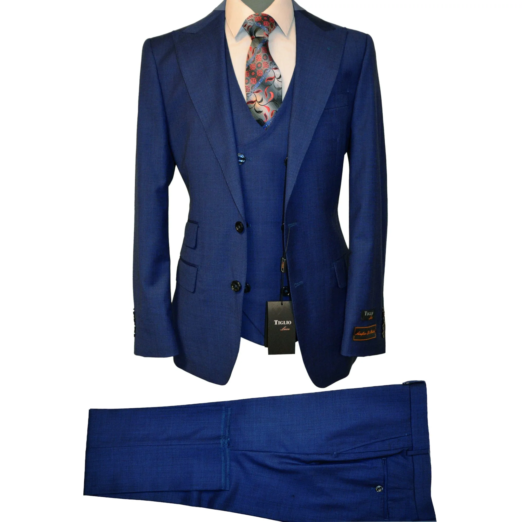 TIGLIO LUXE / PROSECCO VESTED MODERN FIT SUIT