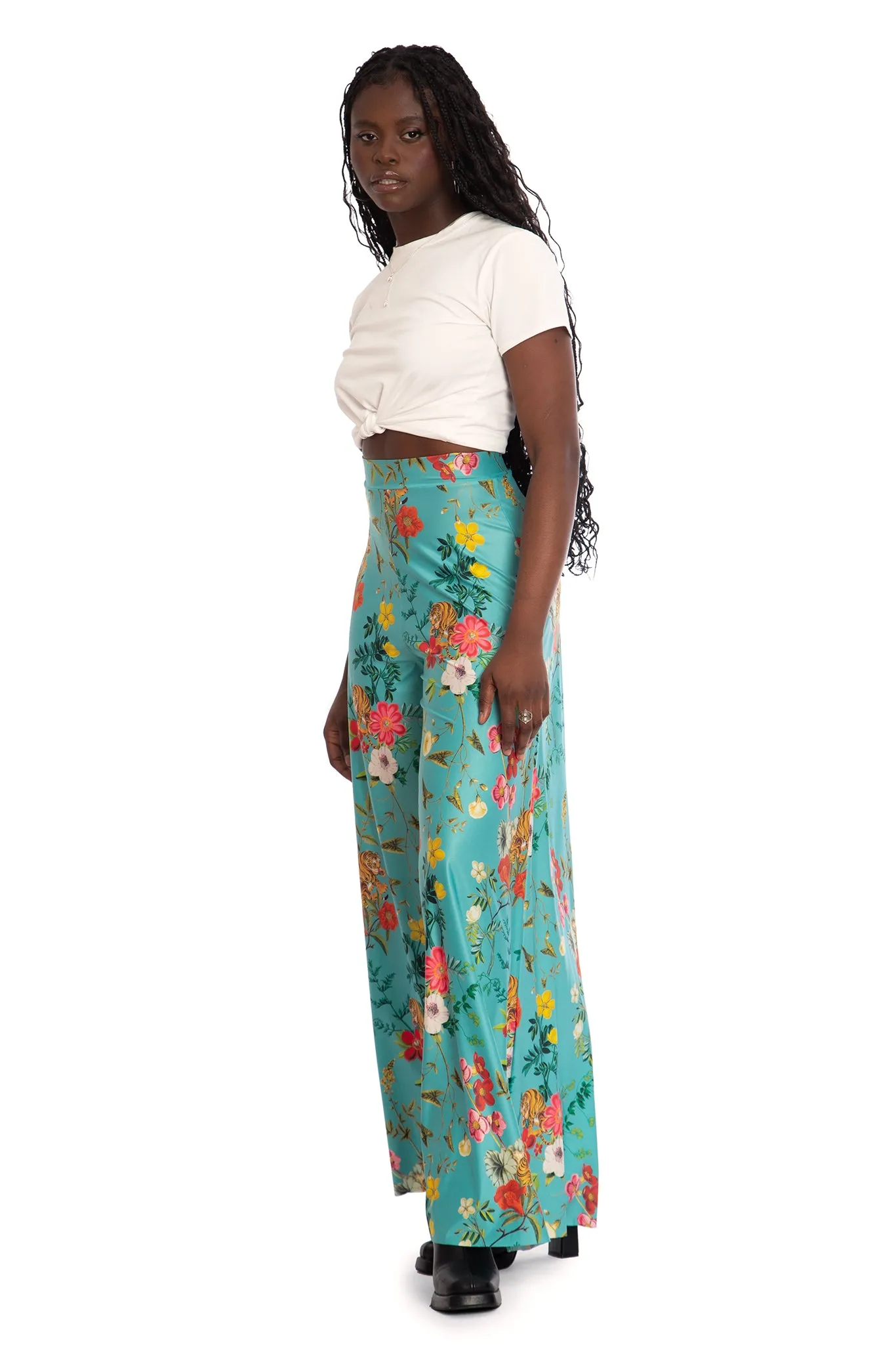 Tropical Tiger Palazzo Pants