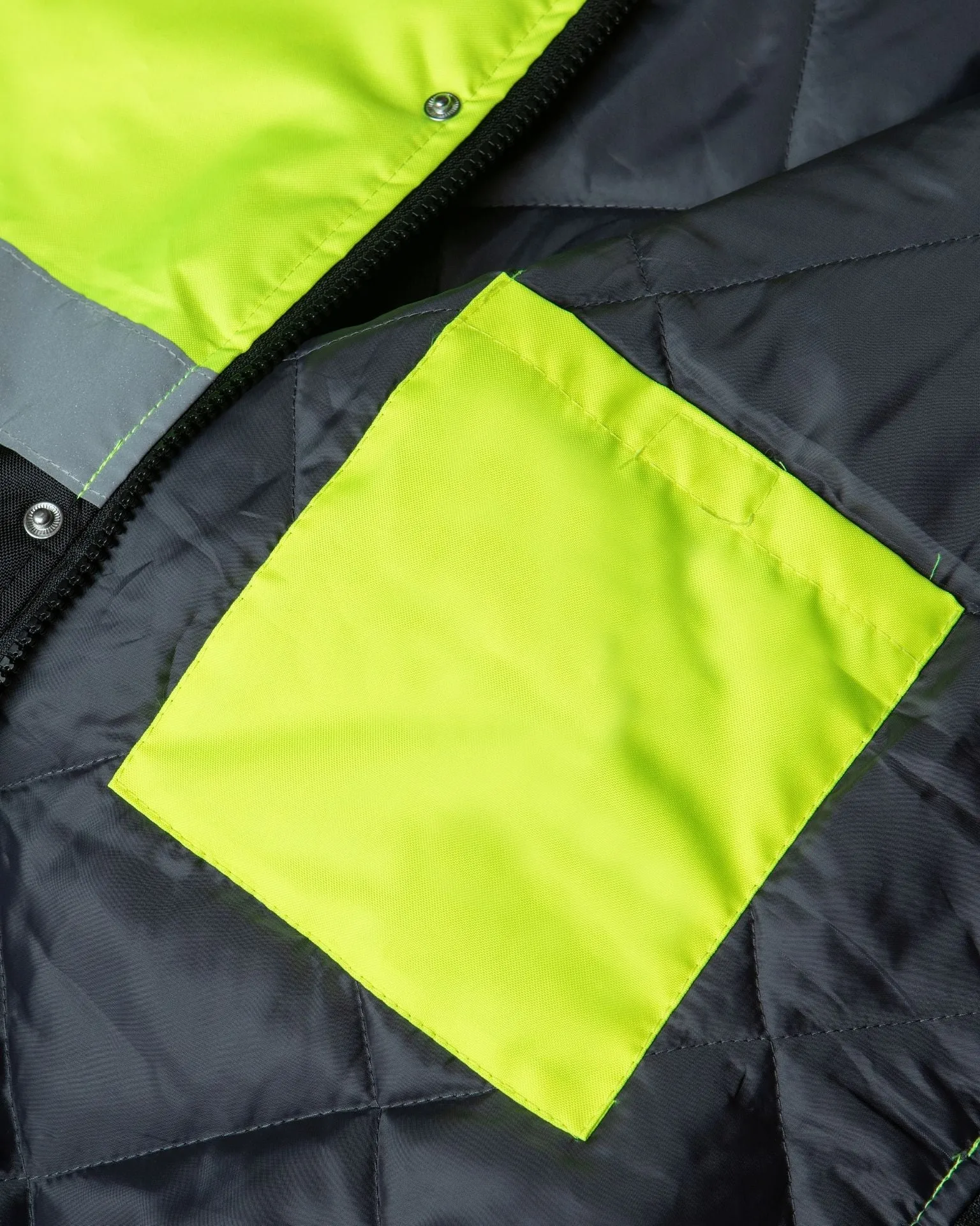 UHV562 HiVis Quilt Lined Bomber Jacket