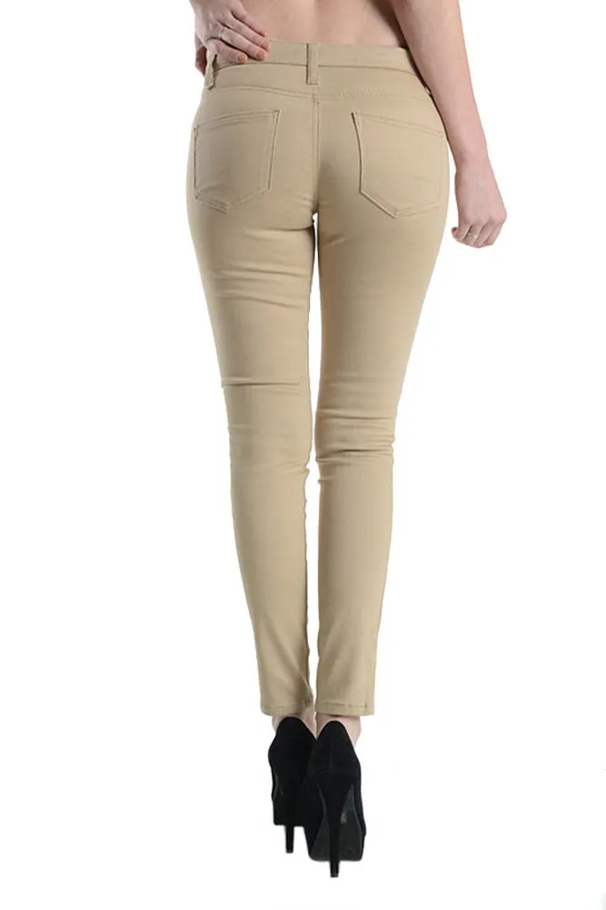 Women's Skinny Fit Twill Pants